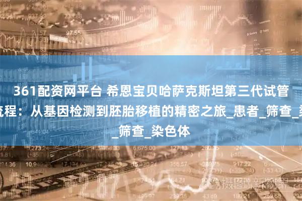 361配资网平台 希恩宝贝哈萨克斯坦第三代试管婴儿流程：从基因检测到胚胎移植的精密之旅_患者_筛查_染色体